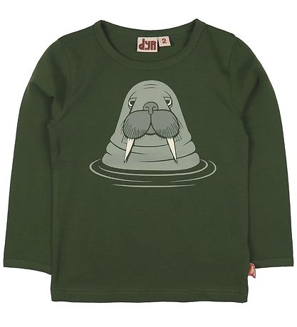 DYR Bluse - Roar T - Grøn m. Hvalros