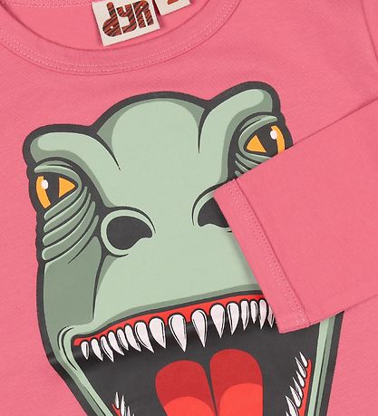 DYR Bluse - Roar T - Lyserød m. Dinosaurus