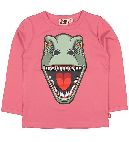 DYR Bluse - Roar T - Lyserød m. Dinosaurus