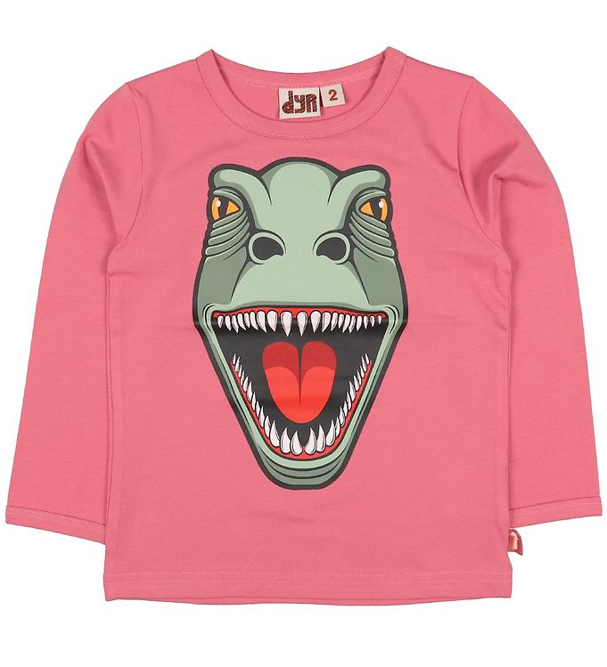 DYR Bluse - Roar T - Lyserød m. Dinosaurus
