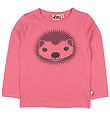 DYR Bluse - Roar T - Lyserød m. Pindsvin