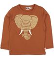 DYR Bluse - Roar T - Rust m. Elefant