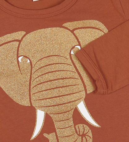 DYR Bluse - Roar T - Rust m. Elefant