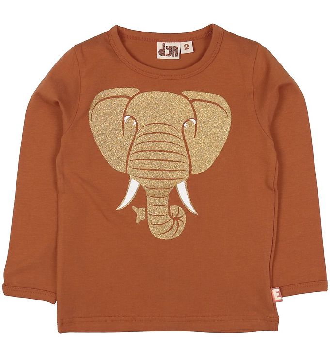 DYR Bluse - Roar T - Rust m. Elefant