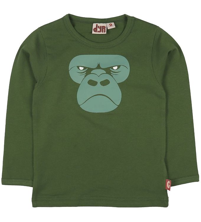 DYR Bluse - Roar T - Grøn m. Gorilla