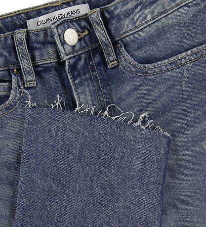 Calvin Klein Jeans - Slim Crop - Blå Denim