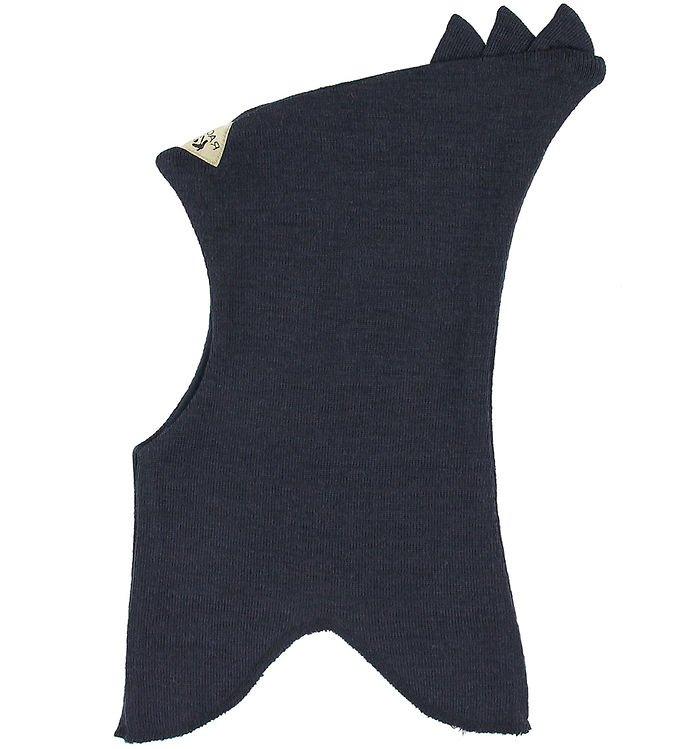 Racing Kids Elefanthue - Uld/Bomuld - 2-lags - Navy m. Dinosaur billede