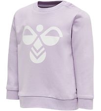Hummel Sweatshirt - HMLLemon - Lilla m. Logo Hummel Sweatshirt - HMLLemon - Lilla m. Logo