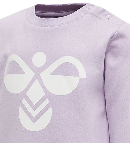 Hummel Sweatshirt - HMLLemon - Lilla m. Logo Hummel Sweatshirt - HMLLemon - Lilla m. Logo