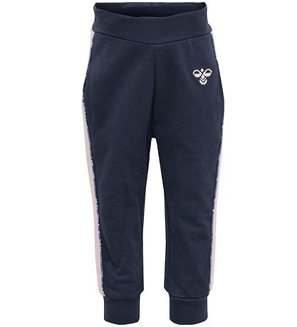 Hummel Sweatpants - HMLLiv - Navy/Rosa Hummel Sweatpants - HMLLiv - Navy/Rosa