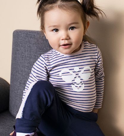 Hummel Sweatpants - HMLLiv - Navy/Rosa Hummel Sweatpants - HMLLiv - Navy/Rosa