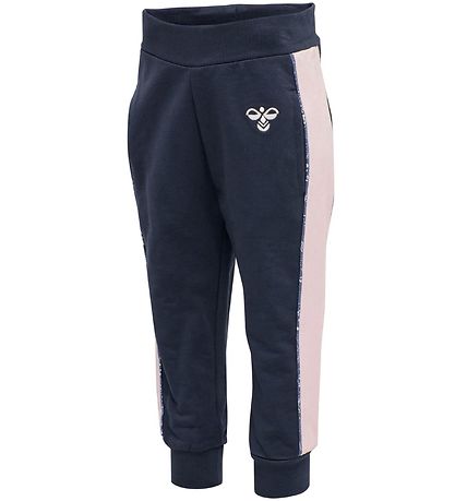 Hummel Sweatpants - HMLLiv - Navy/Rosa Hummel Sweatpants - HMLLiv - Navy/Rosa