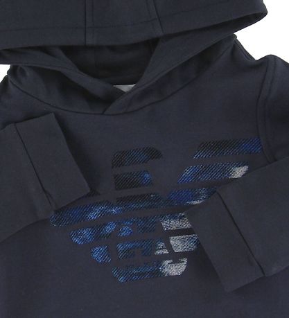 Emporio Armani Hættetrøje - Navy m. Logo