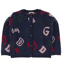 Dolce & Gabbana Cardigan - Uld - Navy m. Logoer Dolce & Gabbana Cardigan - Uld - Navy m. Logoer