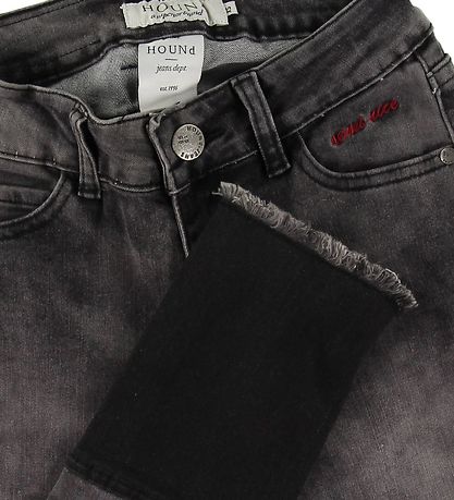 Hound Jeans - Málning - Ankle Fit - Black Notað Gallaefni