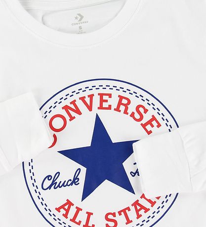 Converse Bluse - Weiß m. Logo