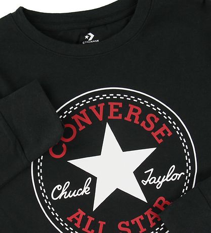 Converse Tröja - Svart m. Logo Converse Tröja - Svart m. Logo