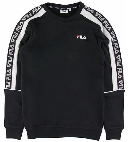 Fila Sweatshirt - Teom Crew - Sort/Hvid Fila Sweatshirt - Teom Crew - Sort/Hvid