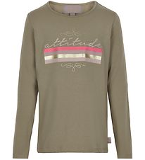 Creamie Bluse - Attitude - Covert Green m. Print Creamie Bluse - Attitude - Covert Green m. Print
