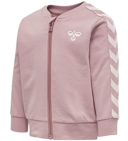 Hummel Sweatsæt - HMLBille - Rosa m. Hvid Hummel Sweatsæt - HMLBille - Rosa m. Hvid