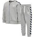 Hummel Sweatsæt - HMLBille - Gråmeleret Hummel Sweatsæt - HMLBille - Gråmeleret