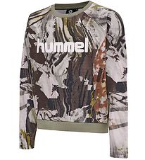 Hummel Teens Sweatshirt - hmlFilli - Rosa Camo Hummel Teens Sweatshirt - hmlFilli - Rosa Camo