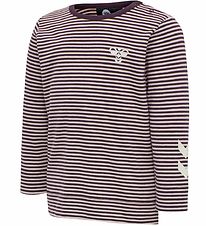 Hummel Bluse - HMLKoral - Rosa/Lillastribet Hummel Bluse - HMLKoral - Rosa/Lillastribet