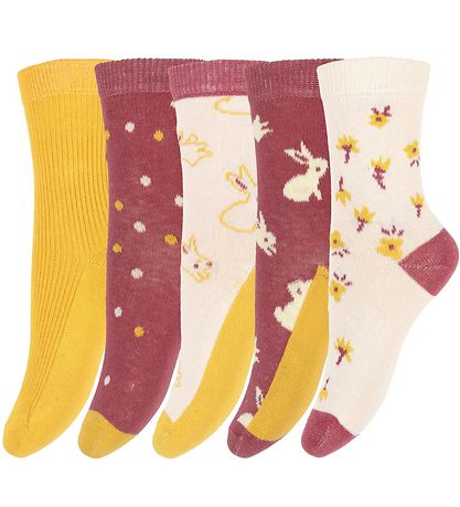 Minymo Sokker - 5-pack - Roan Rouge Minymo Sokker - 5-pack - Roan Rouge