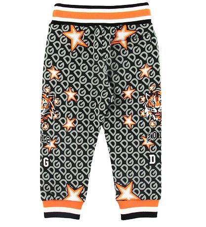 Dolce & Gabbana Sweatpants - Koksgrå m. Print Dolce & Gabbana Sweatpants - Koksgrå m. Print