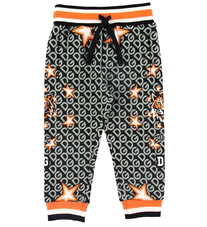 Dolce & Gabbana Sweatpants - Koksgrå m. Print
