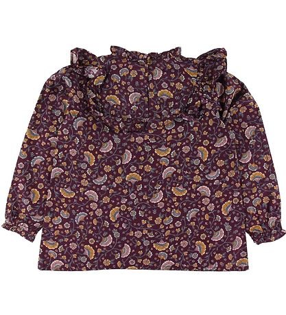 Soft Gallery Bluse - Gaxine - Lilla m. Blomster Soft Gallery Bluse - Gaxine - Lilla m. Blomster