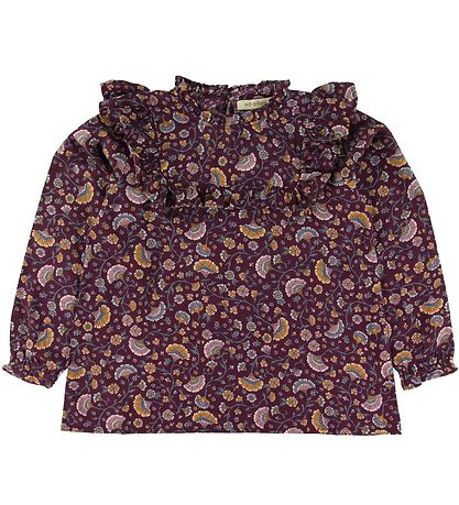Soft Gallery Bluse - Gaxine - Lilla m. Blomster Soft Gallery Bluse - Gaxine - Lilla m. Blomster