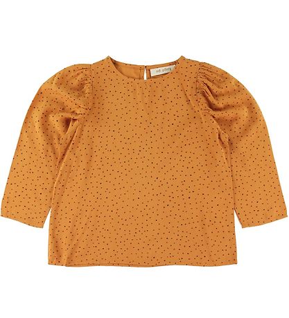 Soft Gallery Bluse - Gaelle - Orange m. Prikker Soft Gallery Bluse - Gaelle - Orange m. Prikker