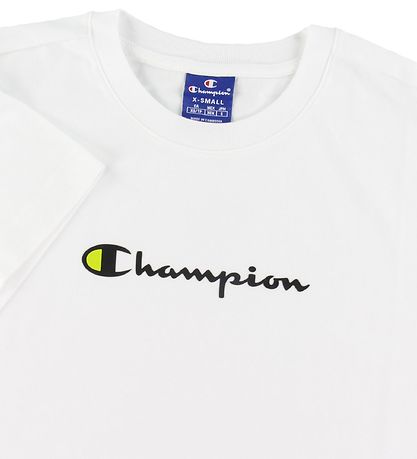 T-Shirt Champion Fashion - Blanc av. Logo T-Shirt Champion Fashion - Blanc av. Logo