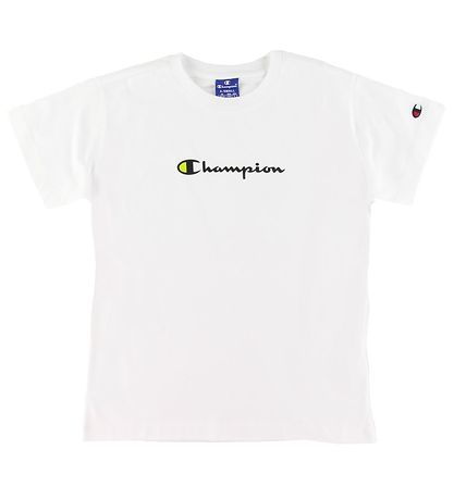T-Shirt Champion Fashion - Blanc av. Logo T-Shirt Champion Fashion - Blanc av. Logo