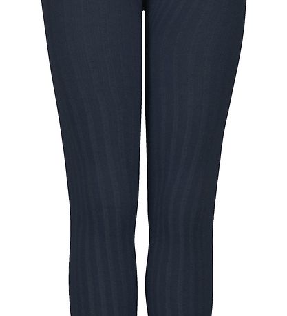 Melton Strømpebukser - Rib - Navy