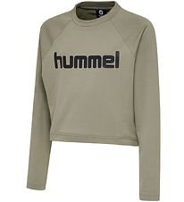 Hummel Sweatshirt - hmlGrace - Støvet Grøn Hummel Sweatshirt - hmlGrace - Støvet Grøn