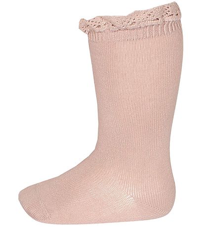 Condor Knæstrømper m. Blonder - Rosa Condor Knæstrømper m. Blonder - Rosa