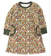 Katvig Dress - Army Green Melange w. Trees Katvig Dress - Army Green Melange w. Trees