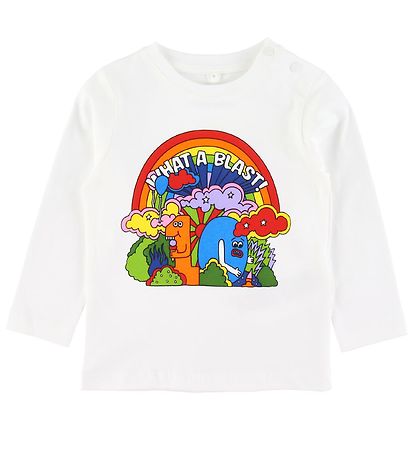 Stella McCartney Kids Bluse - What A Blast - Hvid Stella McCartney Kids Bluse - What A Blast - Hvid