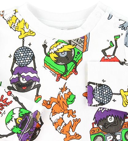 Stella McCartney Kids Bluse - Music Monsters - Hvid Stella McCartney Kids Bluse - Music Monsters - Hvid