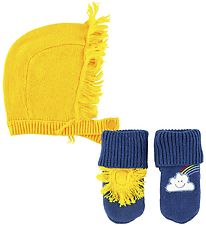 Stella McCartney Kids Luffer/Babyhjelm - Weather - Gul/Navy Stella McCartney Kids Luffer/Babyhjelm - Weather - Gul/Navy