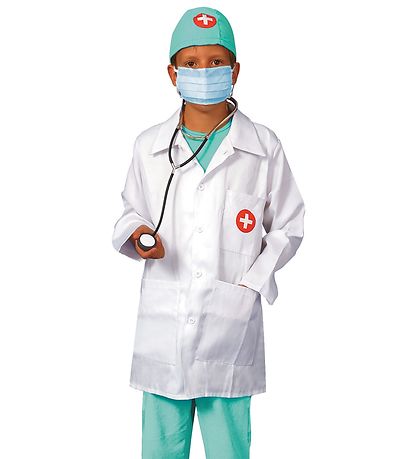 Den Goda Fen Costume - Doctors Set - White/Mint