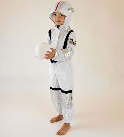 Den Goda Fen Kostüm - Astronaut - Weiß Den Goda Fen Kostüm - Astronaut - Weiß
