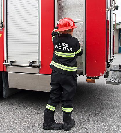 Den Goda Fen Udklædning - Brandmandssæt - Sort