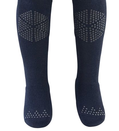 Melton Strømpebukser - Let's Go - Navy m. Antiskrid