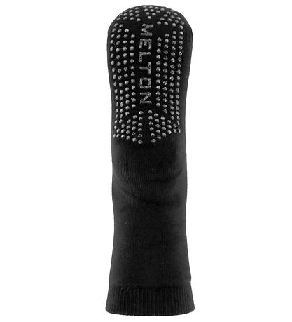 Melton Strømper - Let's Go - Sort m. Antiskrid