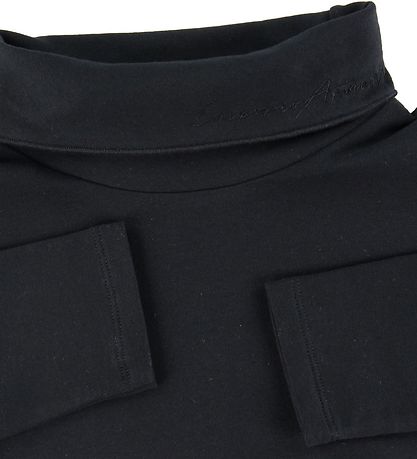 Emporio Armani Bluse m. Rullekrave - Sort Emporio Armani Bluse m. Rullekrave - Sort