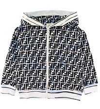 Fendi Cardigan - Lyseblå m. Logo Fendi Cardigan - Lyseblå m. Logo