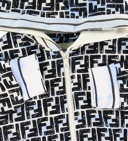 Fendi Cardigan - Lyseblå m. Logo Fendi Cardigan - Lyseblå m. Logo